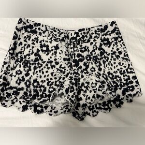 J.Crew Linen blend scallop trim shorts